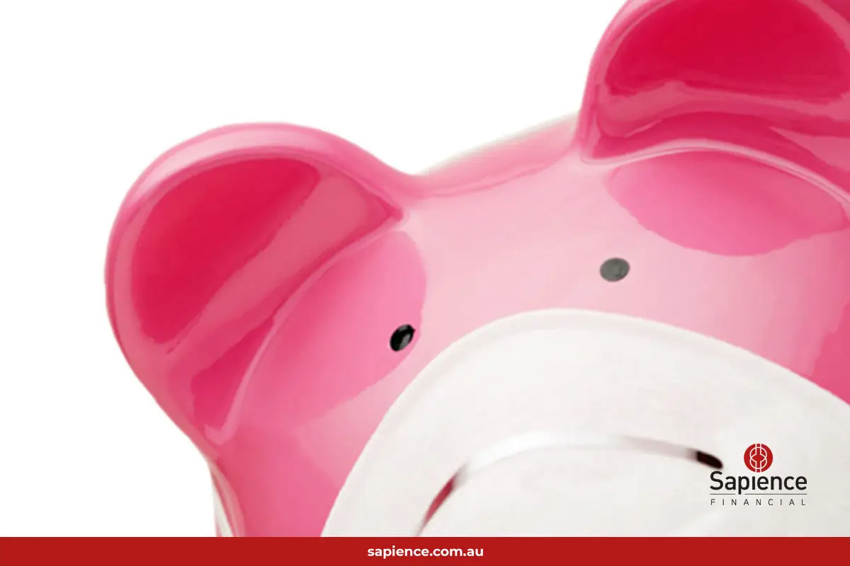 pink piggy bank wearing surgical face mask