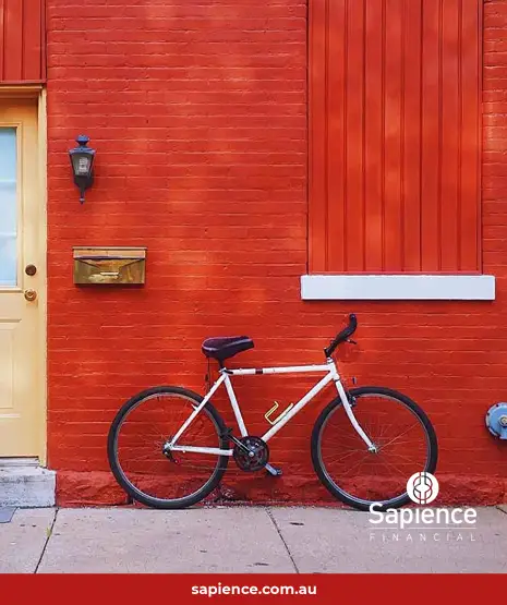 house with red wall