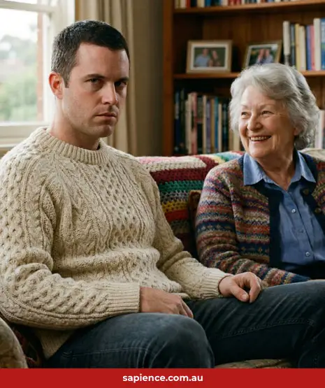 the predator on the couch