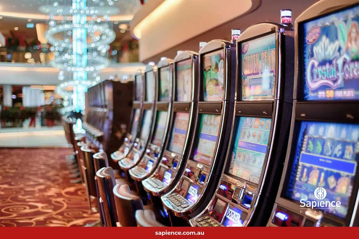 poker machines inside a registered club